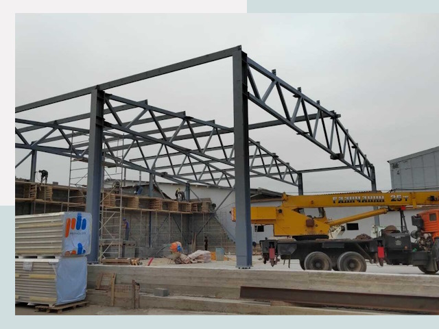 Строительство цехов в Темрюке