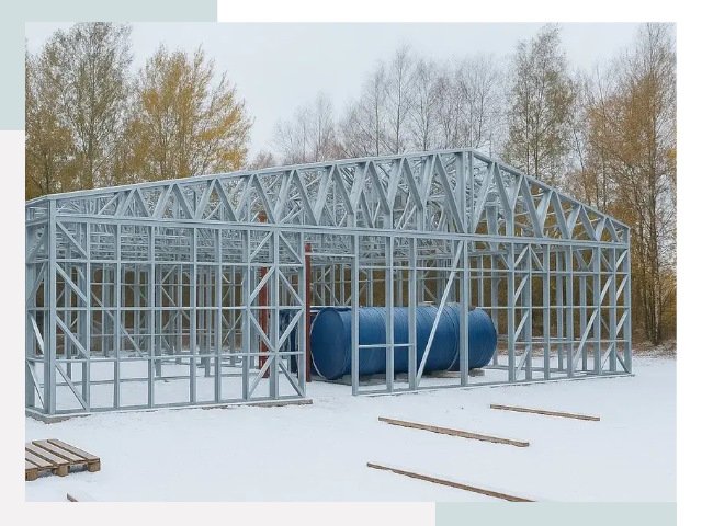 Металлические ангары в Темрюке