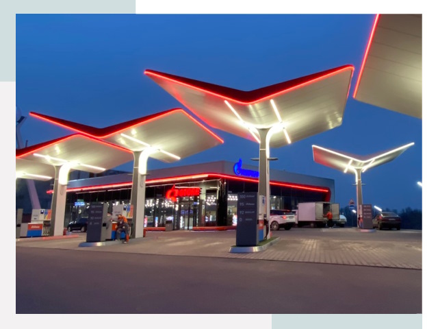 Навесы для АЗС в Темрюке