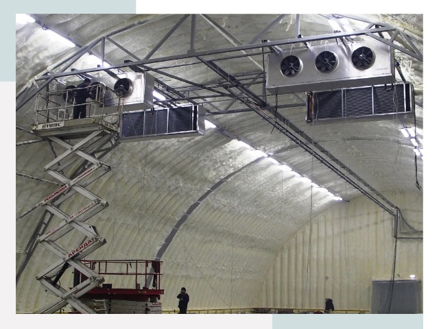 Оснащение ангаров в Темрюке