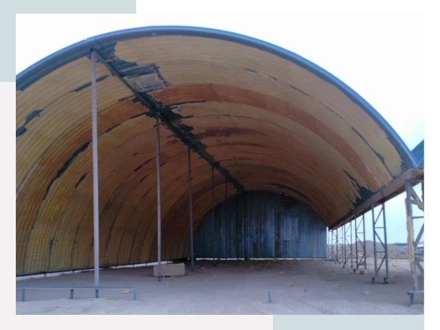 Реконструкция ангаров в Темрюке